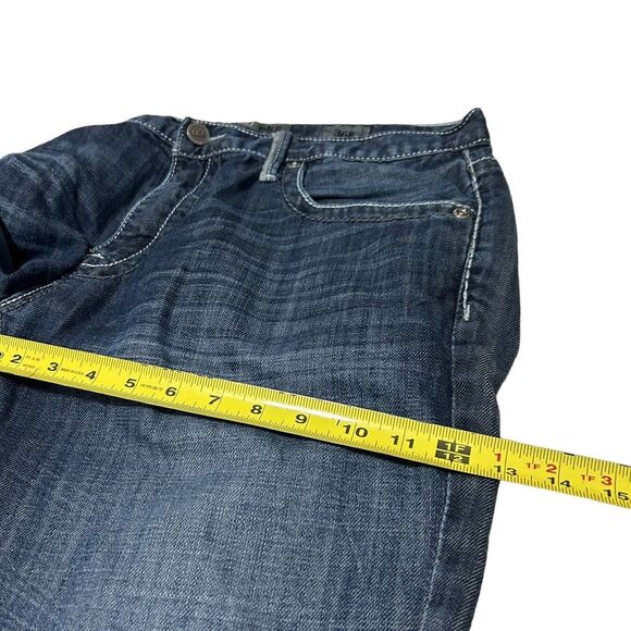 BKE Y2K Jeans Mens 36 R Derek Straight Leg Blue Denim Medium Wash Jeans 36 X 31 - Picture 15 of 16